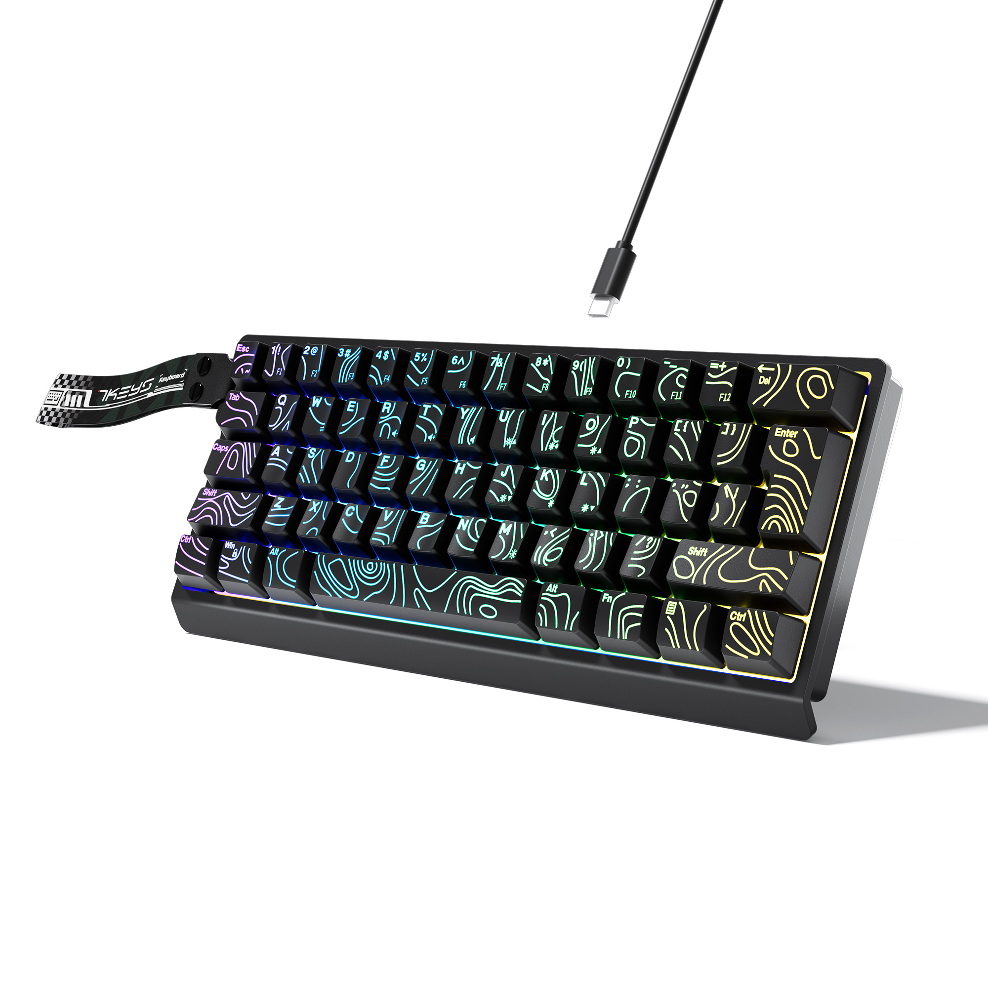 Keyboard Gaming Mac - Teclado Compacto com Fio 60% com