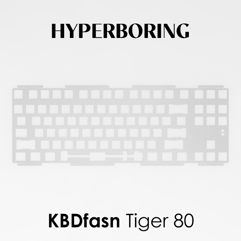 Gaming Keyboard Ergo - Placa de Posicionamento Personalizável HYPERBORING Tiger80
