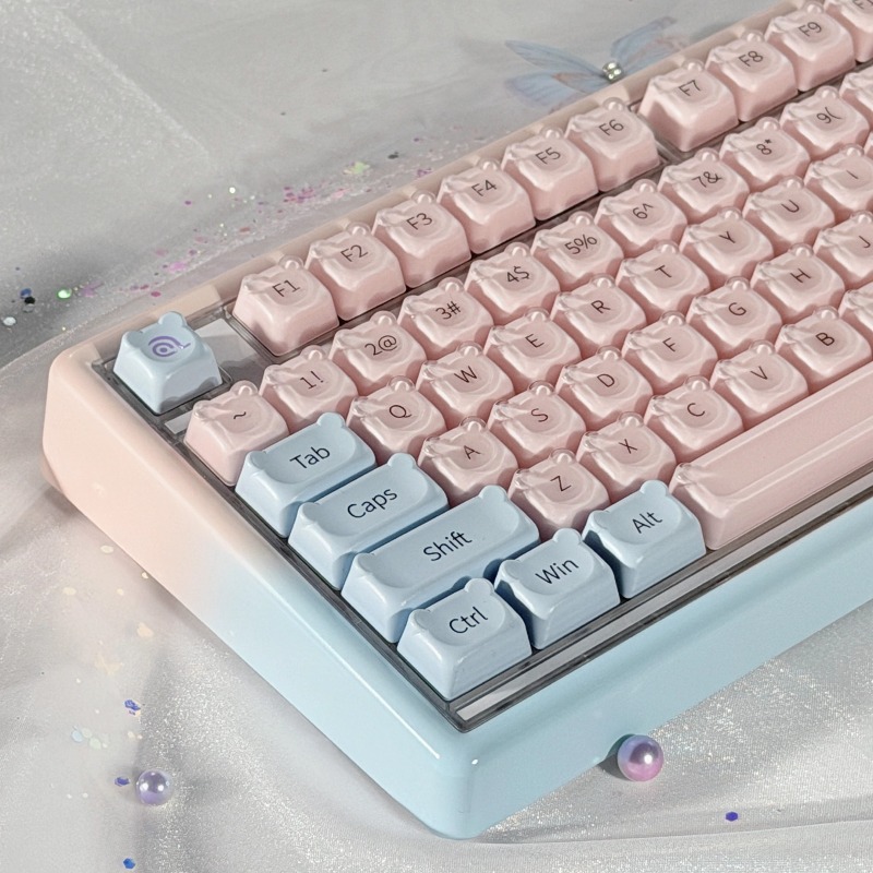 Keyboard Gaming Mac - Teclado Mecânico Personalizado Tri-modo com Fio/Sem