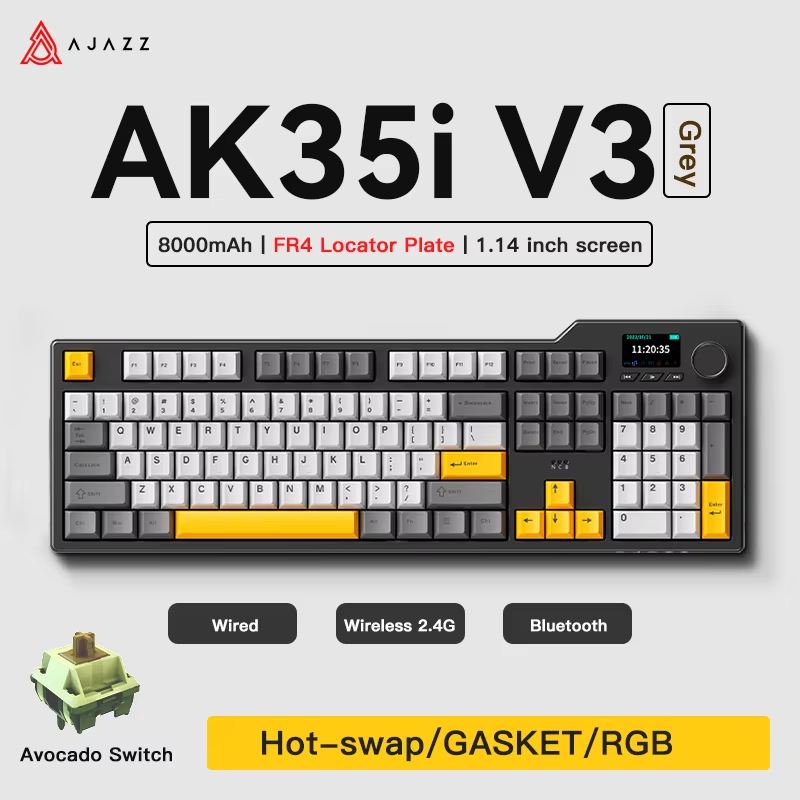 Teclado Gamer Ajazz AK35I V3 M - Keyboard Gaming Mac avaliação e preço