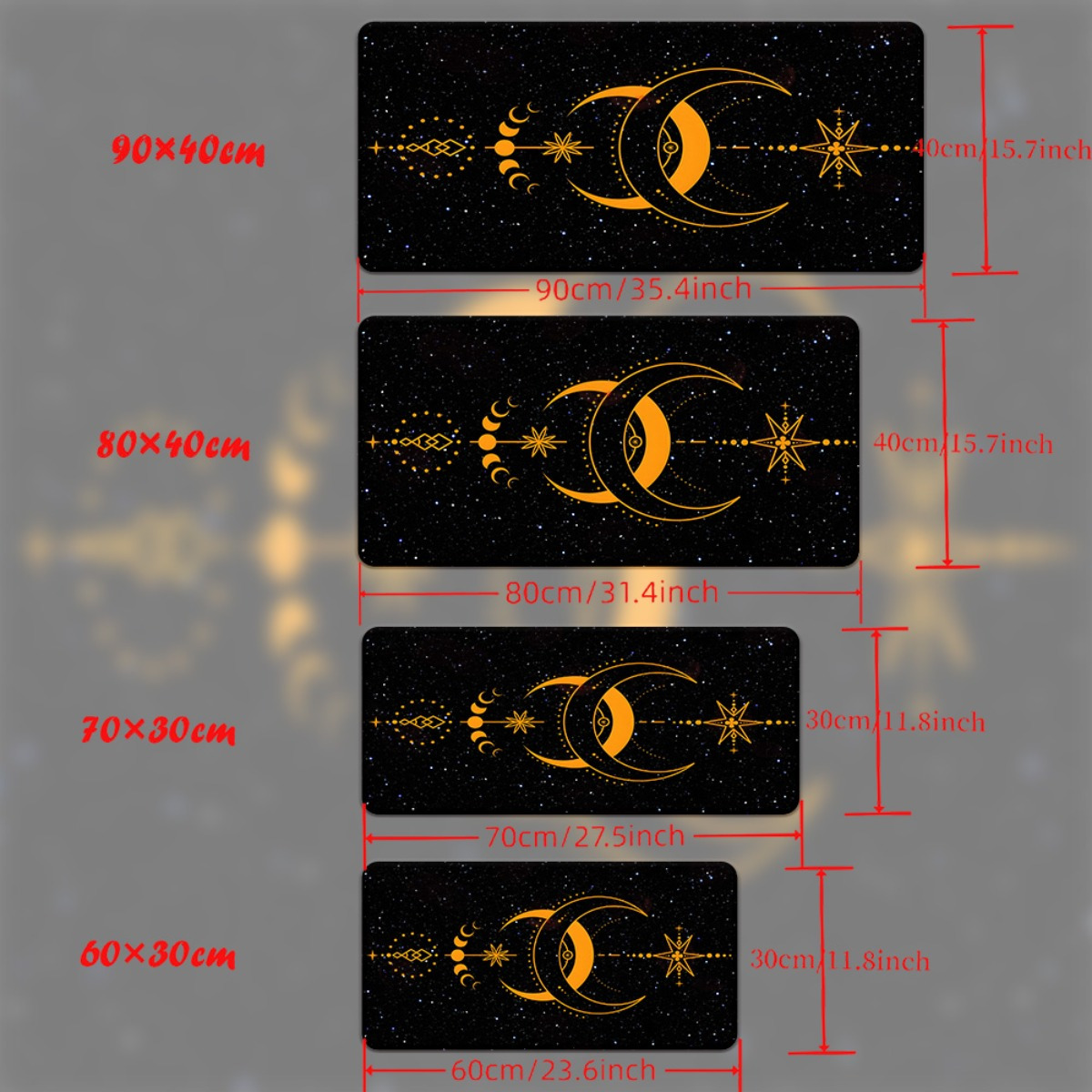 Mousepad HD Impresso Moon Blac - Gaming Keyboard Brand avaliação e preço