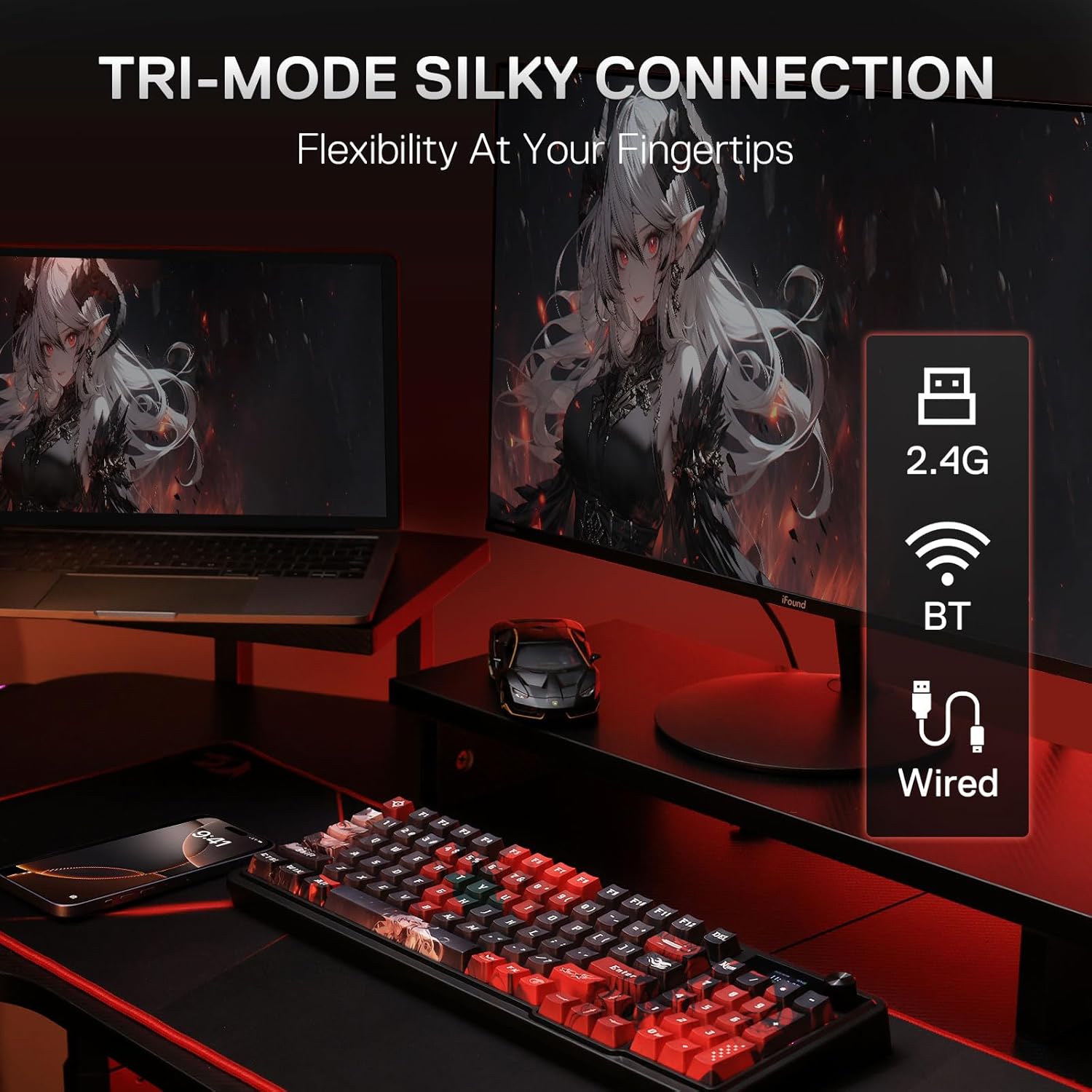 Redragon K719 PRO Junta sem fi - Gaming Keyboard Thocky avaliação e preço
