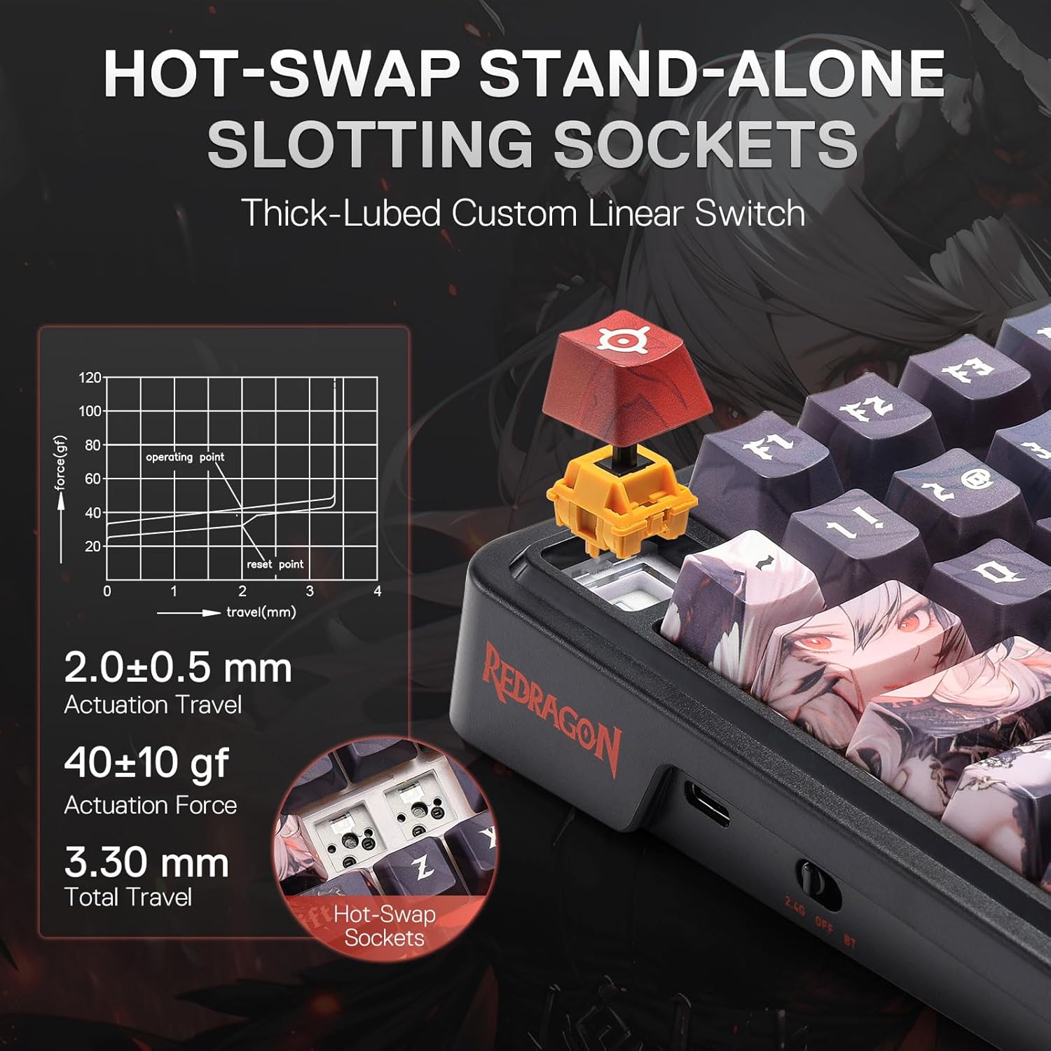 Redragon K719 PRO Junta sem fi - Gaming Keyboard Thocky avaliação e preço