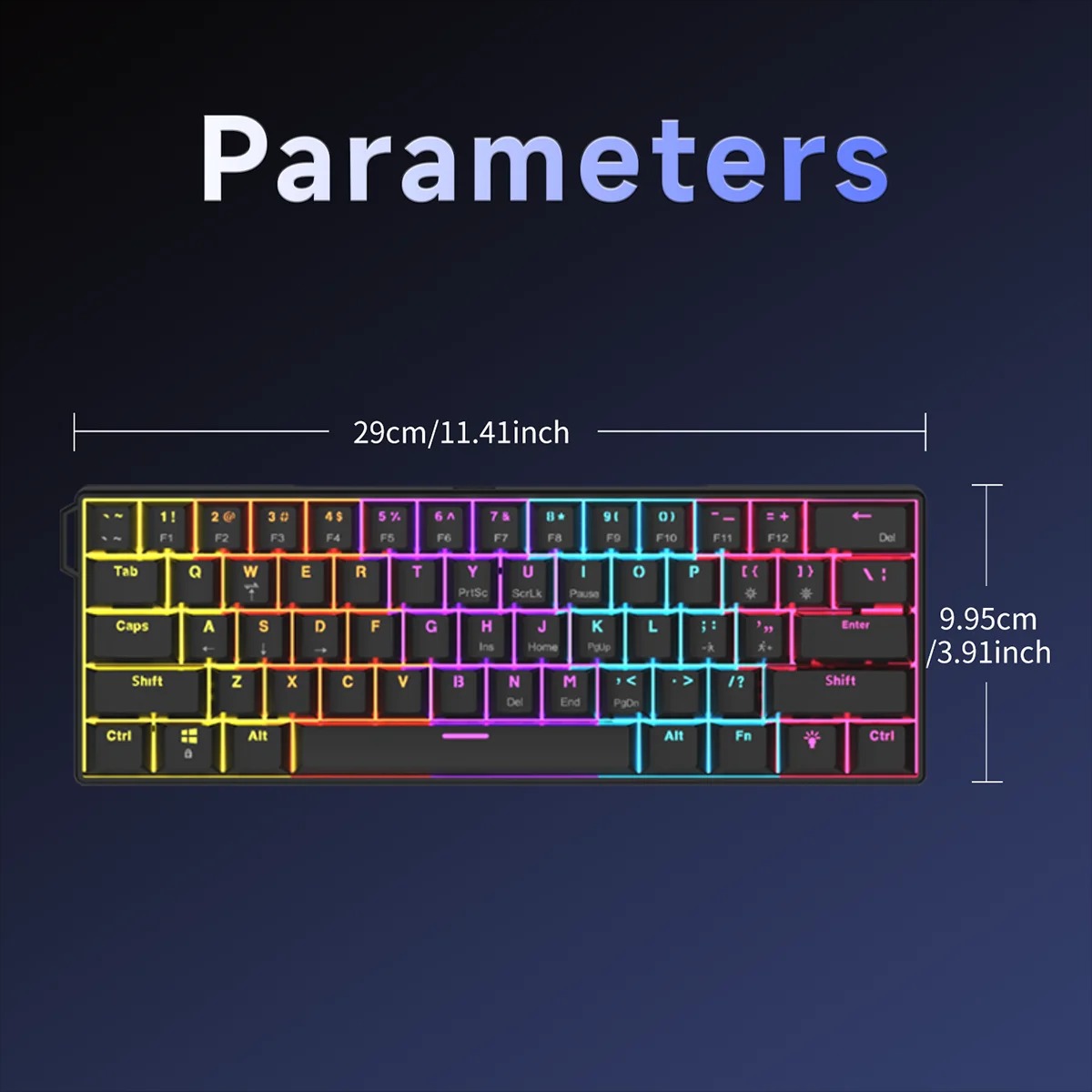 Teclado Mecânico com Fio AJAZZ - Gaming Keyboard Thocky avaliação e preço