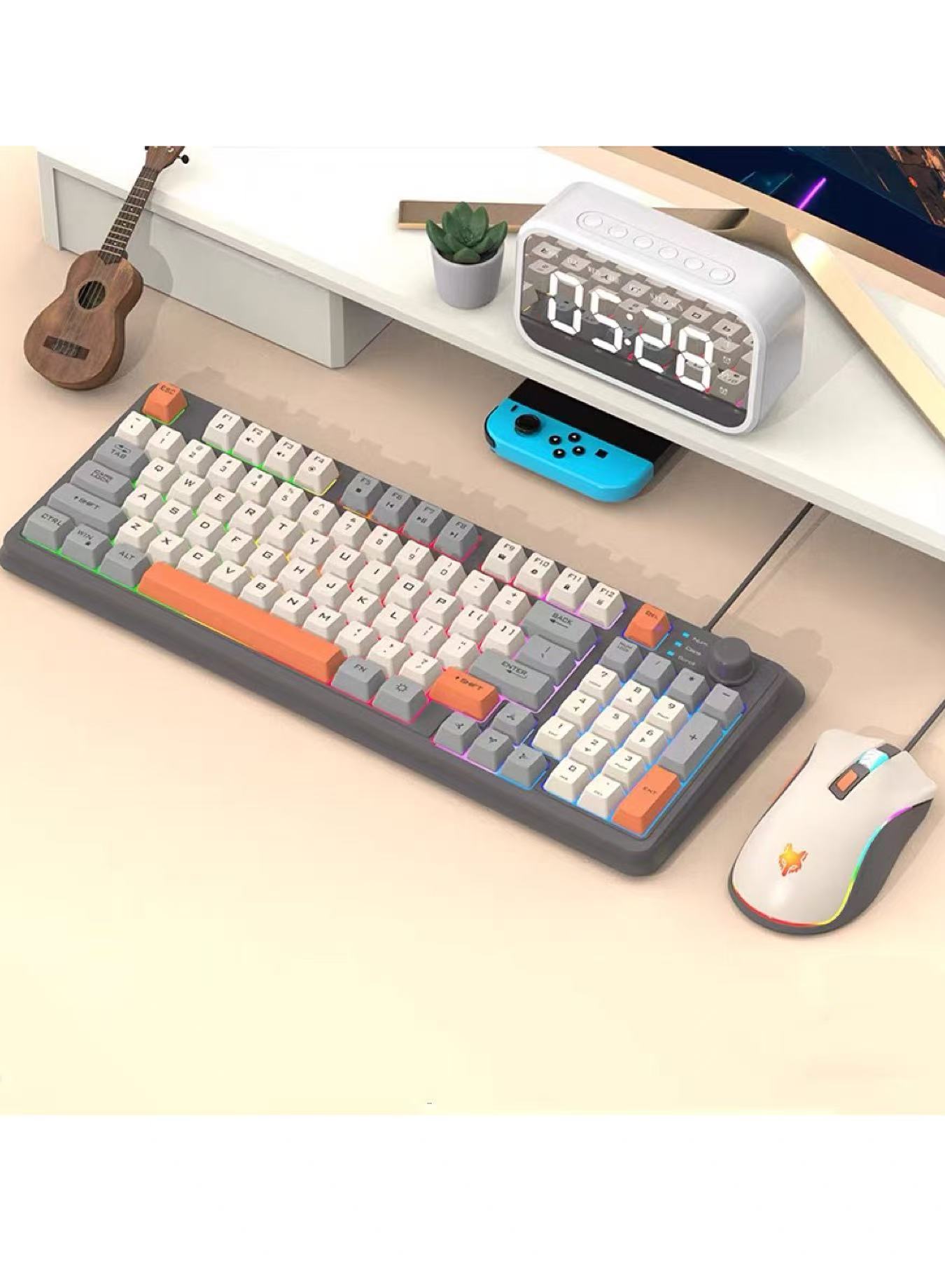 Conjunto de Teclado e Mouse US - Gaming Keyboard Mouse Set avaliação e preço