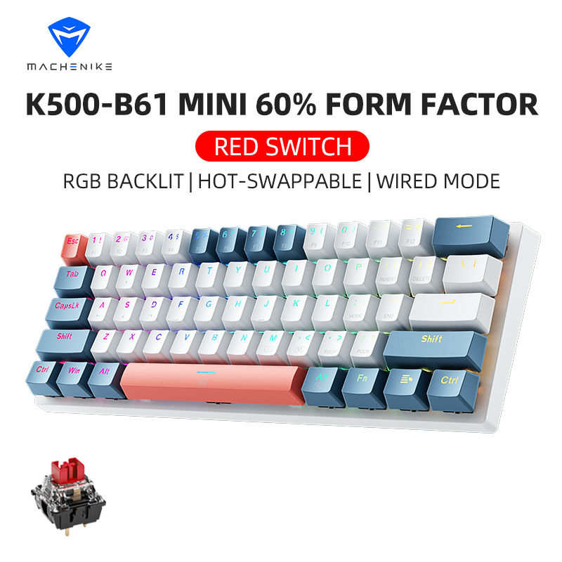 K500-B61achenike Mini Keybaord - Gaming Keyboard Thocky avaliação e preço