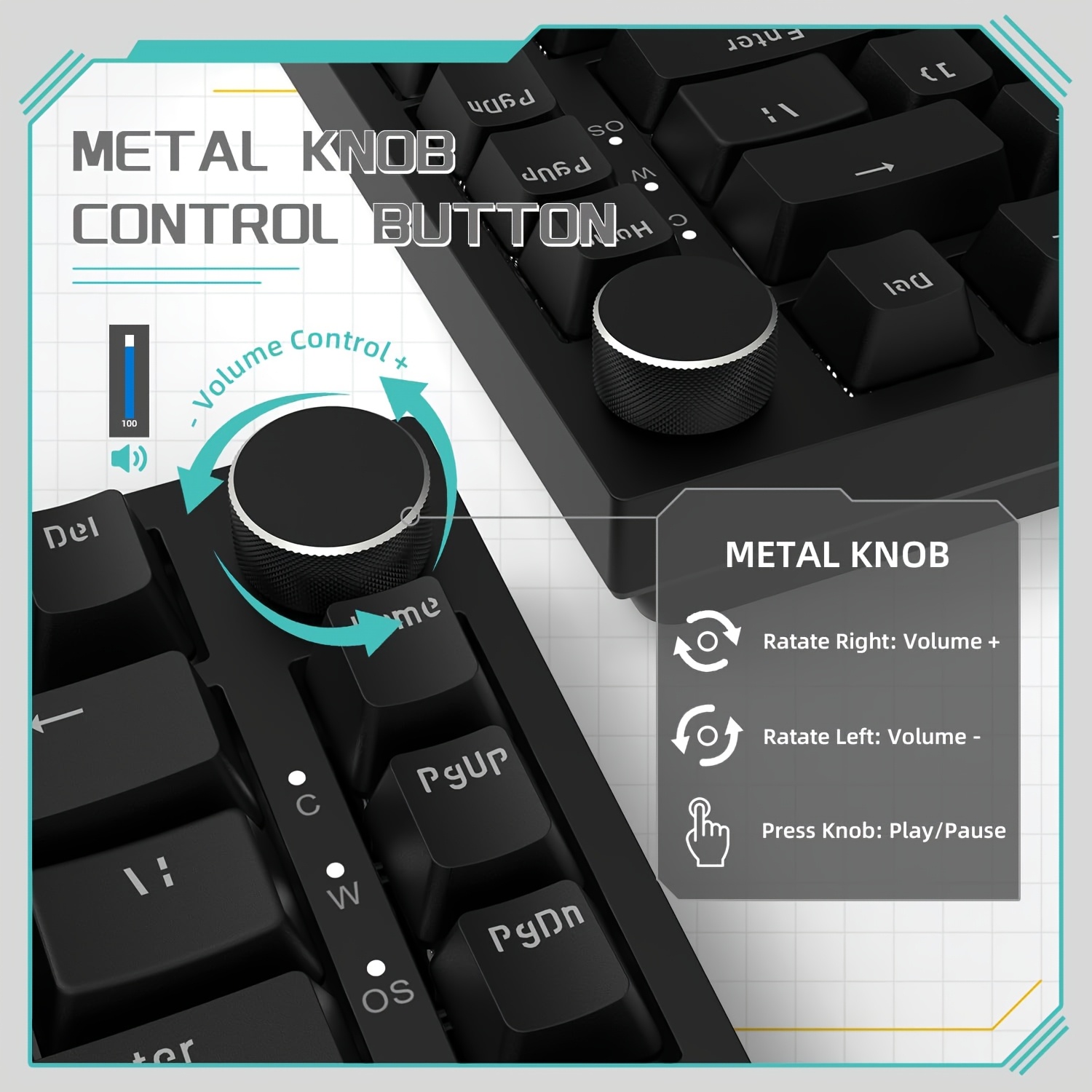 AJAZZ AK820 com fio com botões - Gaming Keyboard Thocky avaliação e preço