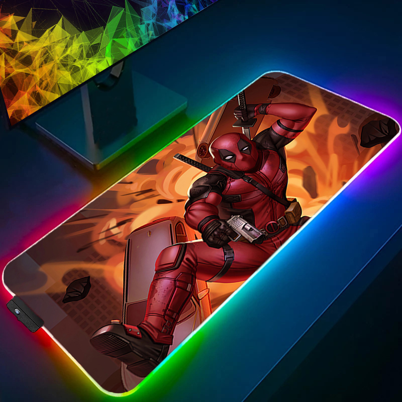 Led mouse pad jogos backlight  - Gaming Keyboard Easy To Clean avaliação e preço
