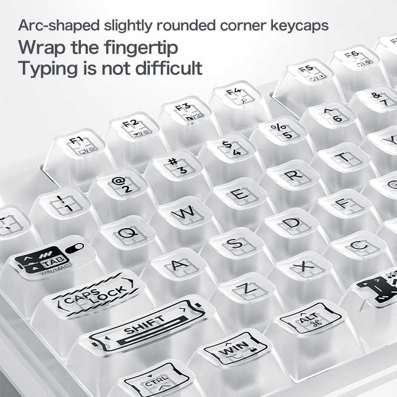 Teclado RGB Silencioso com Lay - Keyboard Gaming Transparent avaliação e preço