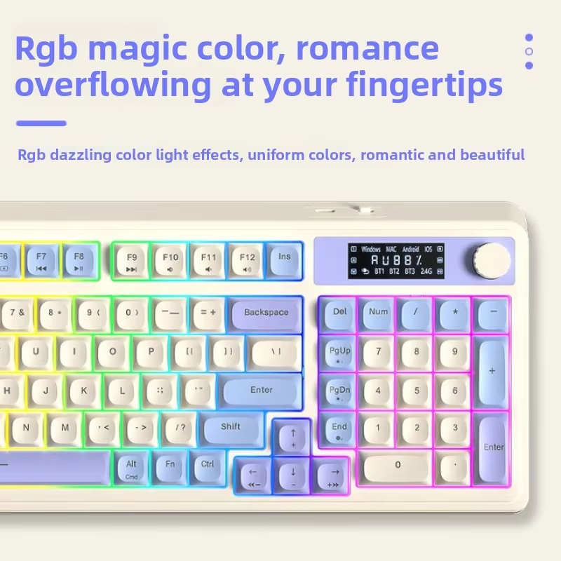 Teclado Gamer AULA S99 Pro Tri - Gaming Keyboard That Is Quiet avaliação e preço