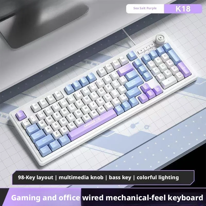 Teclado com Fio de 98 Teclas R - Gaming Keyboard No Noise avaliação e preço