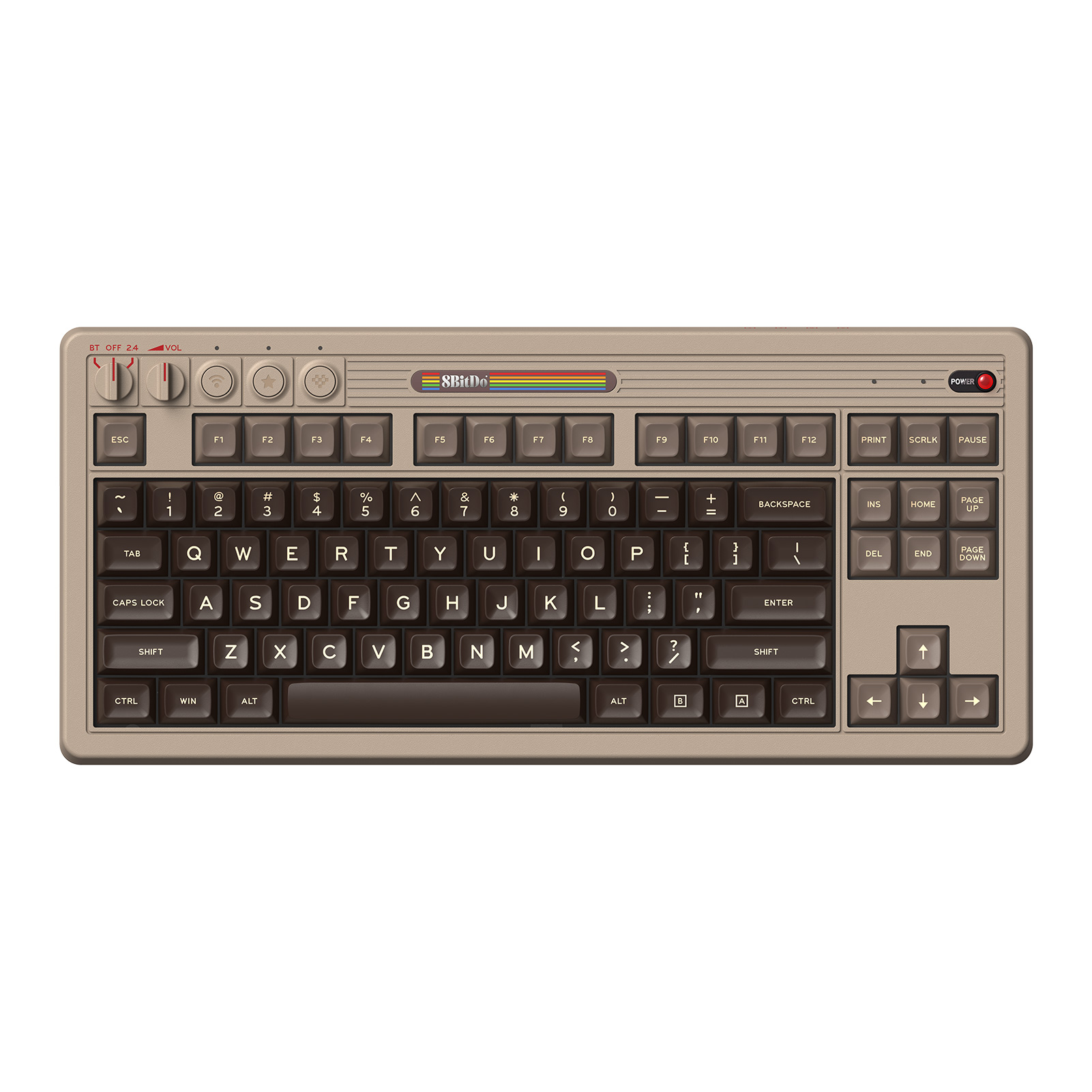 Teclado mecânico retrô 8BitDo, - Gaming Keyboard Ergo avaliação e preço