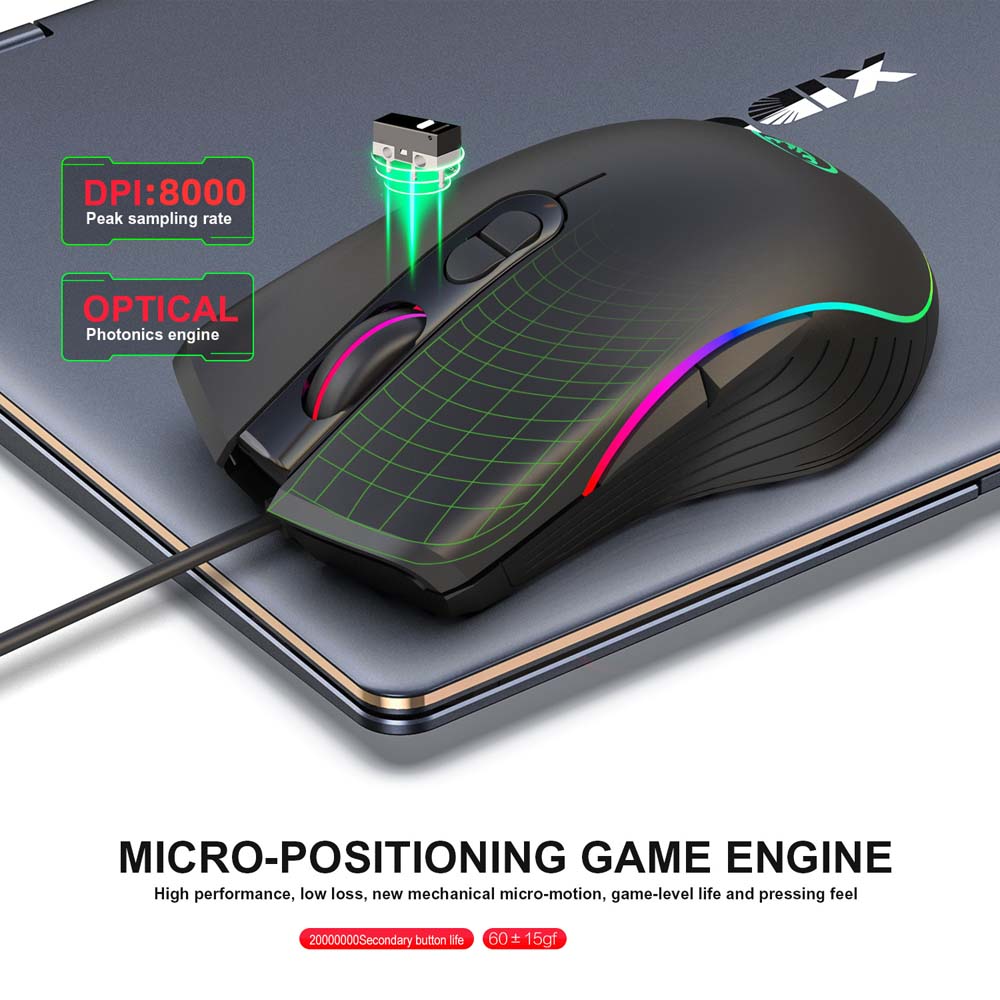 Combo de Teclado e Mouse para  - Gaming Keyboard Mouse Set avaliação e preço