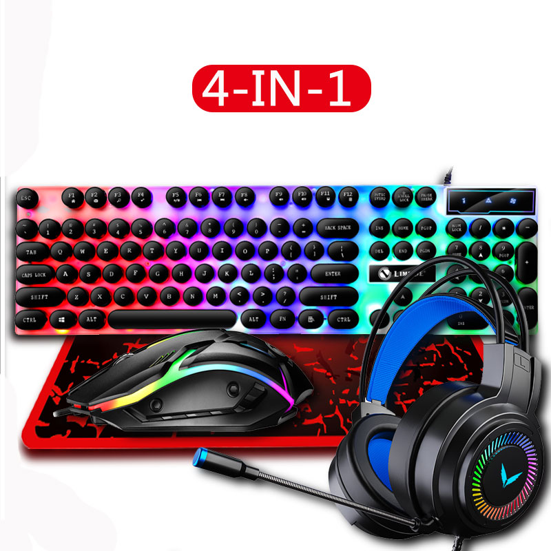 Combinação de teclado e mouse  - Gaming Keyboard Mouse And Headset Combo avaliação e preço