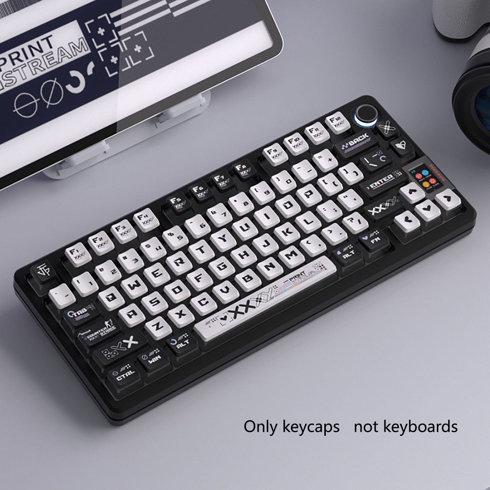 Teclas de tema Pudding em pret - Keyboard Gaming Transparent avaliação e preço