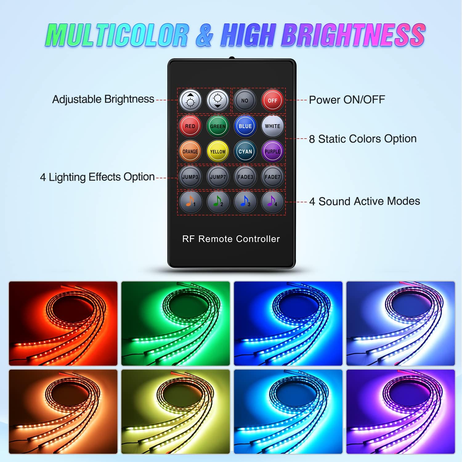 Fitas de Luz Neon para Ilumina - Rgb Underglow Strip avaliação e preço