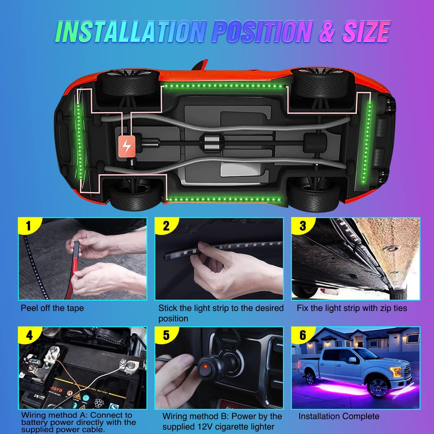 Fitas de Luz Neon para Ilumina - Rgb Underglow Strip avaliação e preço