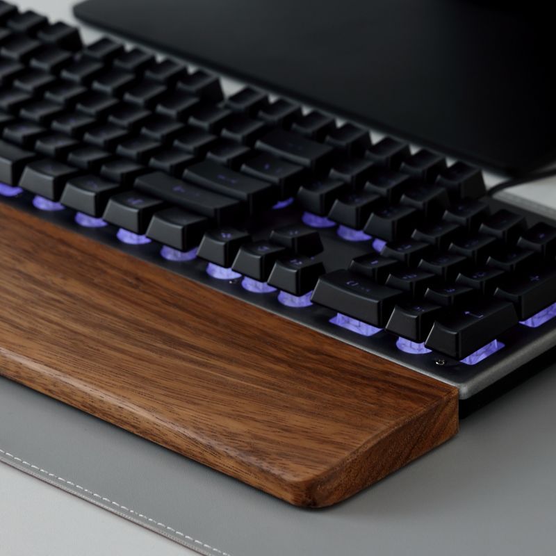 Teclado de madeira maciça desc - Gaming Keyboard Ergo avaliação e preço