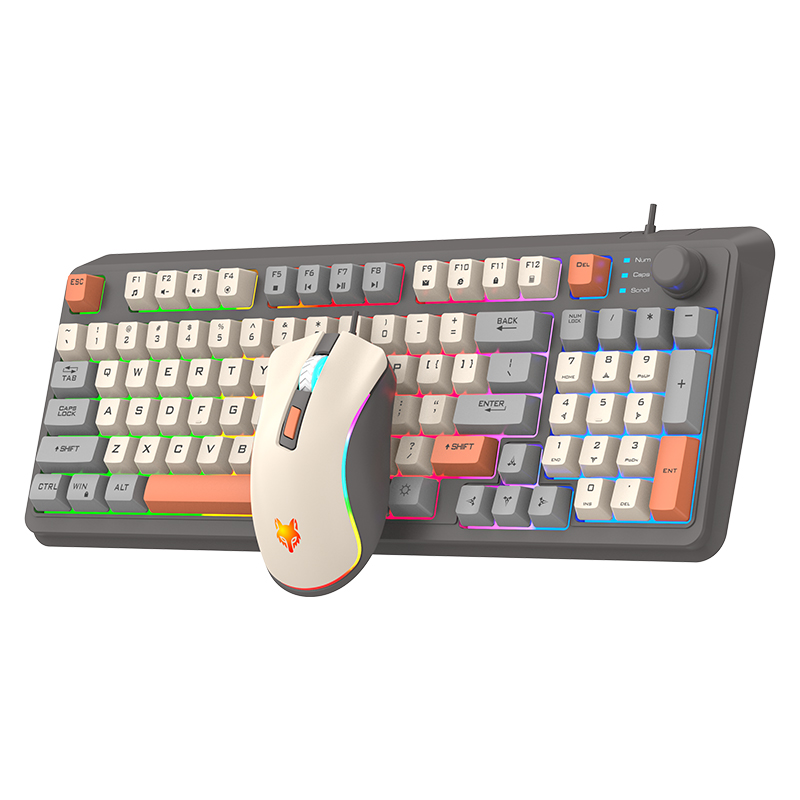 K820 USB com fio jogo teclado  - Gaming Keyboard Mouse And Headset Combo avaliação e preço