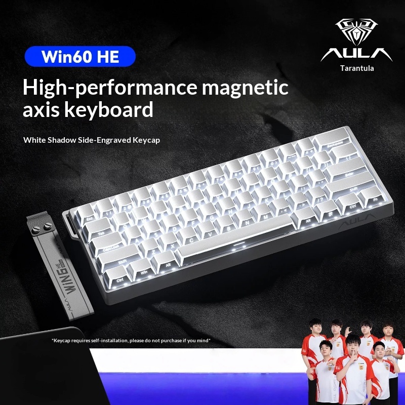 Teclado Mecânico Aula Win60 co - Keyboard Gaming Transparent avaliação e preço