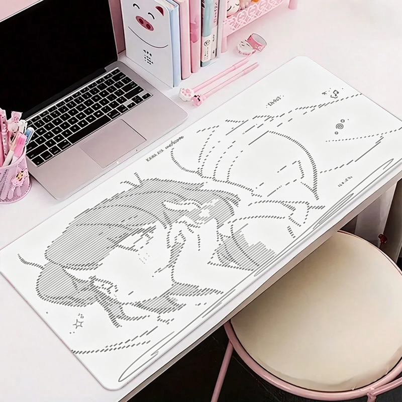 1Pç Mouse Pad de Couro Anime A - Gaming Keyboard Tactile avaliação e preço
